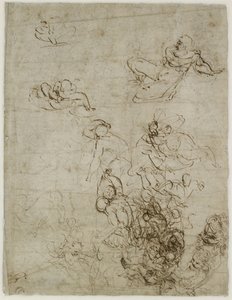 Verso：復活のための研究、WA1846.200 作： Raffaello Sanzio Raphael